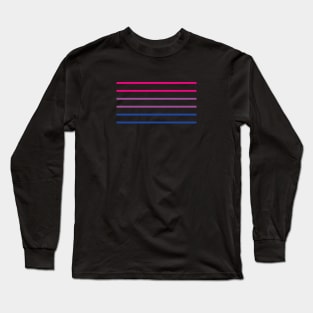 Bisexual Pride Flag Color Bars Long Sleeve T-Shirt